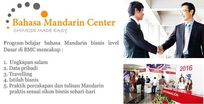 Belajar Mandarin Bisnis Level Dasar di BMC