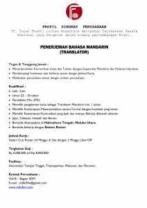 Nop2017_lowonganMandarin_Translator_Maluku